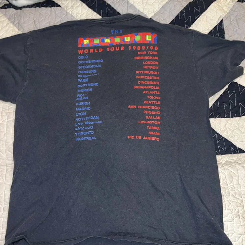 1989 1990 Paul McCartney World Tour T-shirt XL - Picture 5 of 5